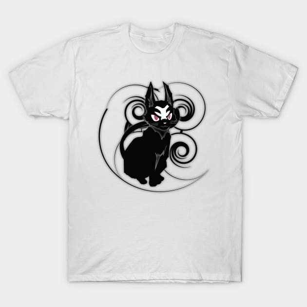 Misfit Of Demon King Academy - Ivis Necron, Cool Cat T-Shirt by oneskyoneland